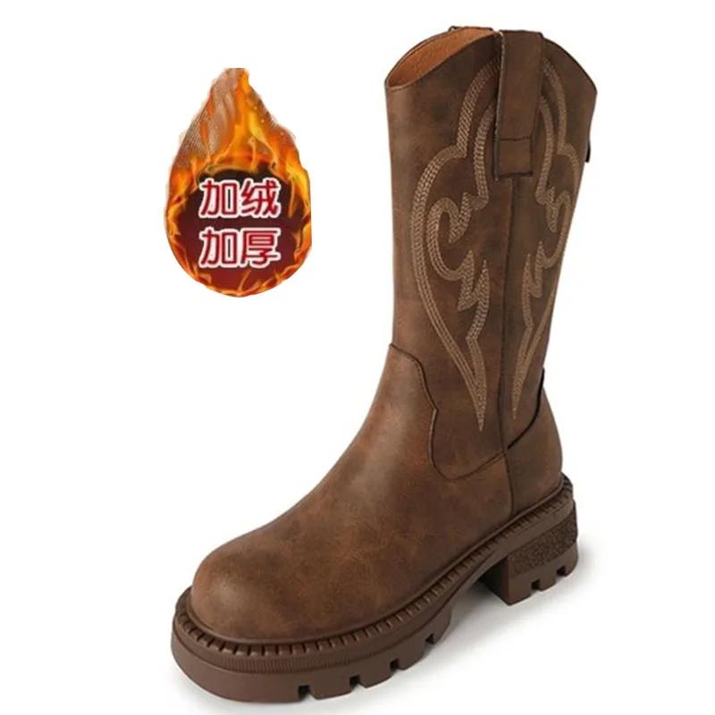 Модные женские туфли на плоской подошве средней длины тонкие стили ботинки челси зимние мягкие ботинки 2024 весна осень готические ботинки удобные для ходьбы Zapatos Mujer