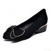 Fashionable Versatile Thick Heeled Women's Shoes,new Summer Shallow Mouth Flats Women's Elegant and Simple Mid Heeled Shoes