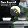 Solar Powered Fence Light IP65 Outdoor White Warm Security Lamp for Garden Decoration Gate Fence Wall Courtyard Cottage Lamp