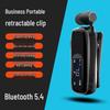 Умные Bluetooth-наушники 5.4 с телескопическим проводом, большая батарея, цифровой дисплей, универсальная модель для бизнеса и спорта.