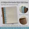 Handmade Journal Paper Thick Scrapbooking Refill Sheets Loose Leaf Planner Refill Fiber Texture Double Sided Paper For Daily
