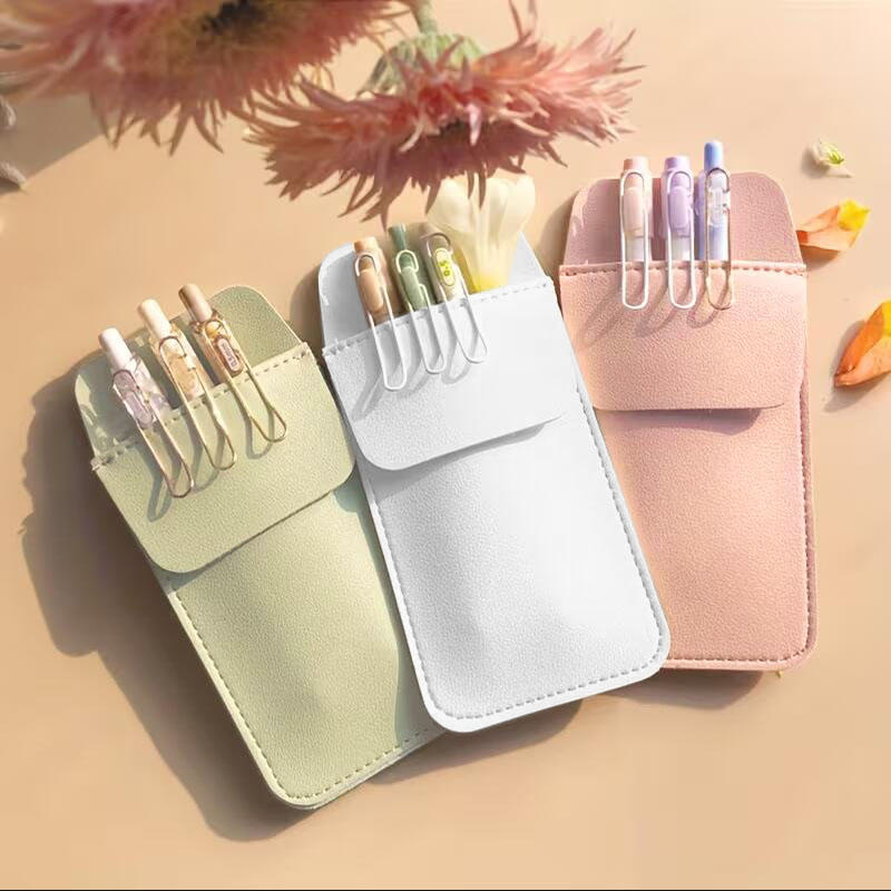 New 1PC PU Pencil Bags for Clothes Pocket Doctor Nurse Staff Leak-proof Pen Pouch Hospital Business Pen Holder Supplies