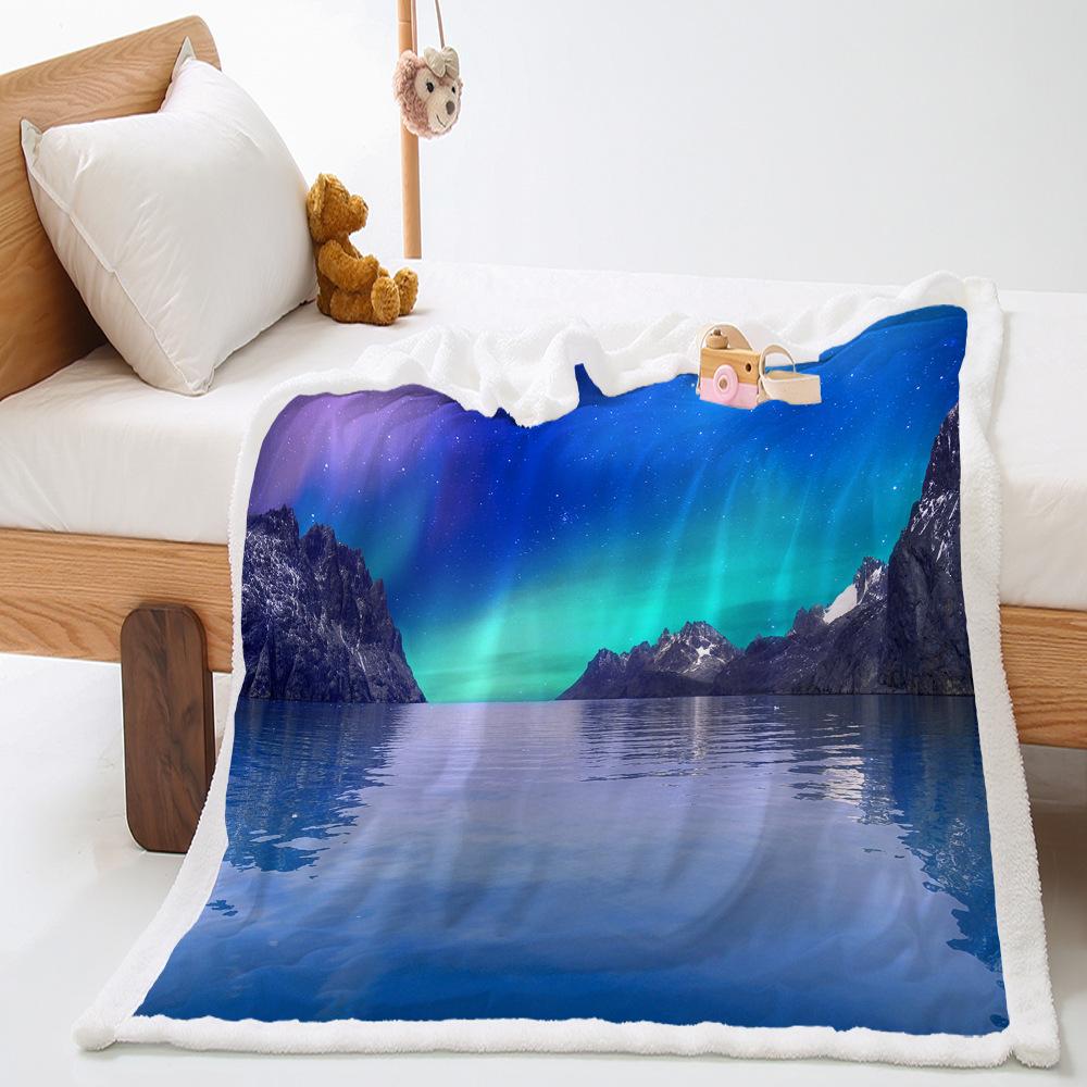 Digital Printing Thickened Lamb Wool Crystal Fleece Blanket Blanket Wish