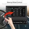 1 Din Radio with Bluetooth, 7 Inch Flip Out Screen Retractable Car Stereo Support FM/SWC/TF/USB/Type C/AXU + Rear View Camera