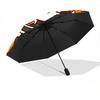 1pc Hello Kitty Halloween Pumpkin Carving Automatic Opening/Closing Umbrella with Foldable Design, 8-Bone Iron Frame Outdoor Umbrella for Festive Gift
