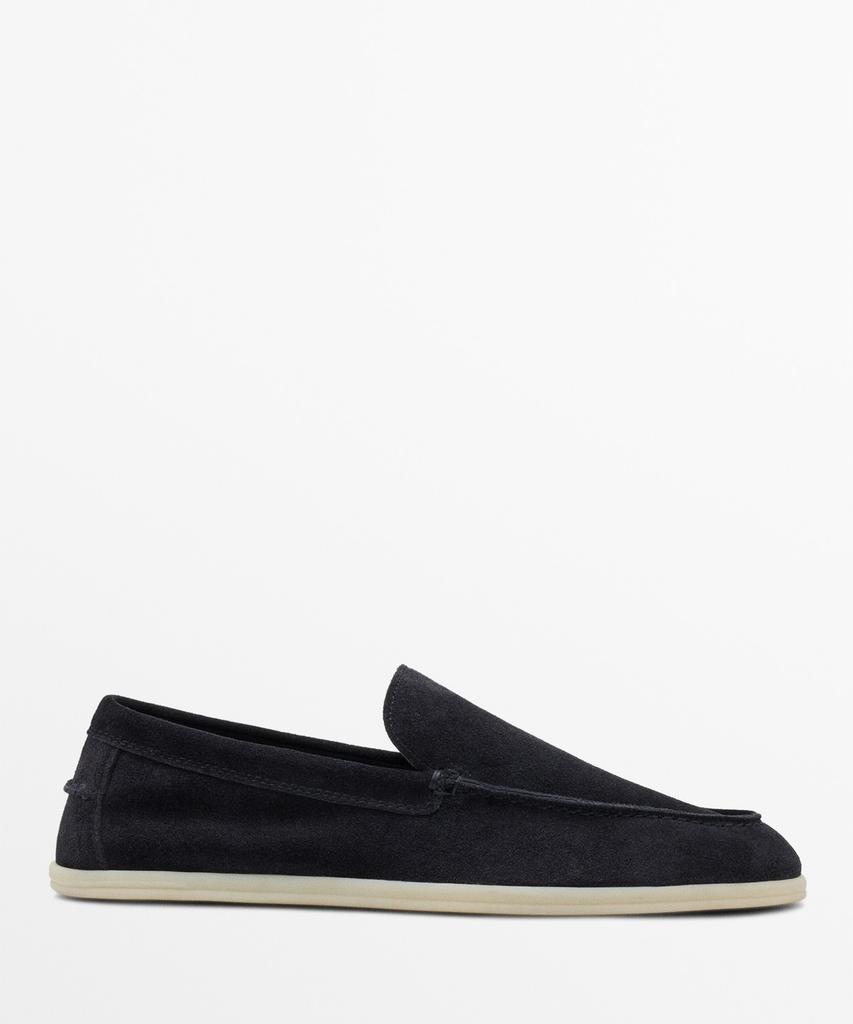 Massimo Dutti Soft Split Suede Leather Loafers