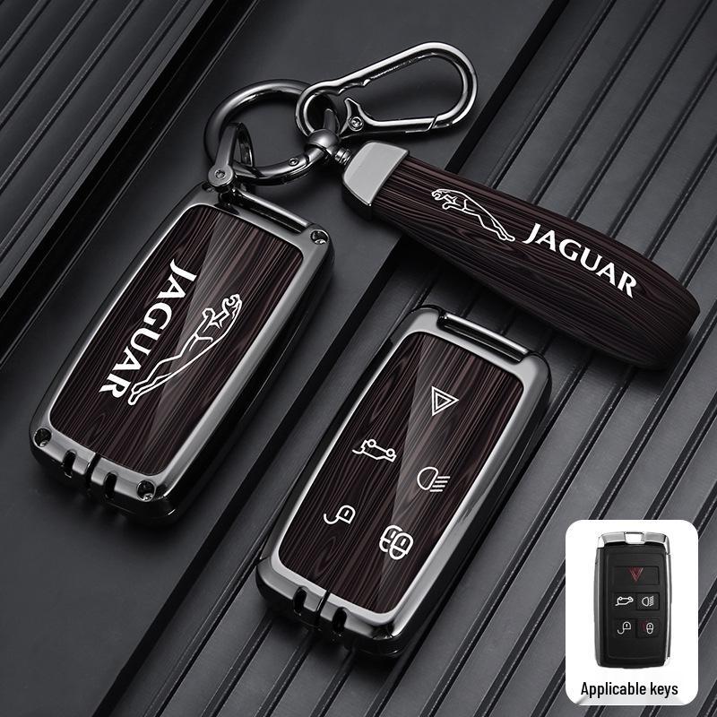 23 Jaguar XFL/XEL/F-Pace/XJL/F-Type/E-Pace Key Case with Metal Buckle for Men & Women