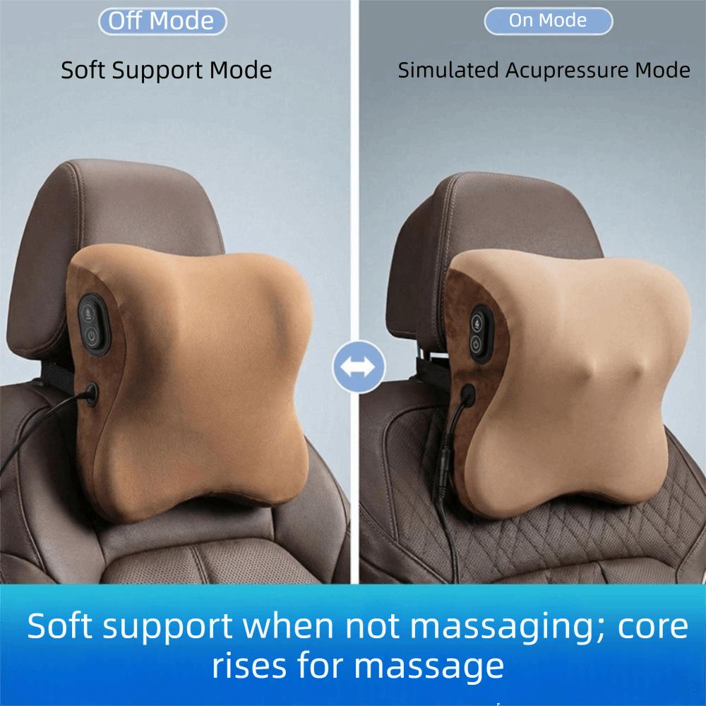Shiatsu Kneading Car Massage Pillow Heated Cervical Massage Tool Long-distance Driving