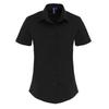 Premier Womens/Ladies Stretch Fit Poplin Short Sleeve Blouse