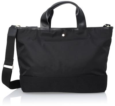 Сумка-тоут Нейлон x Толстая тесьма Кожа коровы в комплекте Тоут Совместимый 2353111310 Черный [Cuco] Сумка/A4 Женский (210)