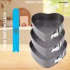 Non-stick Heart, Round & Square Cake Mold Set with Removable Bottom and Buckle