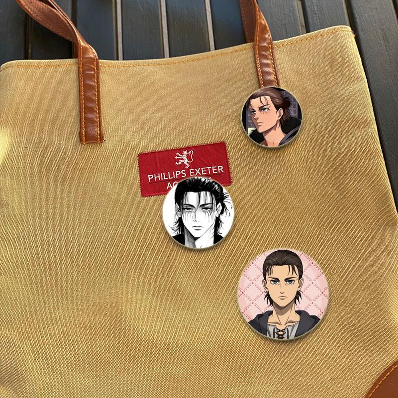 32/44/58 мм Эрен Йегер значки булавка ручная работа брошь для одежды мультфильм косплей значок украшение на рюкзак ювелирные изделия подарок