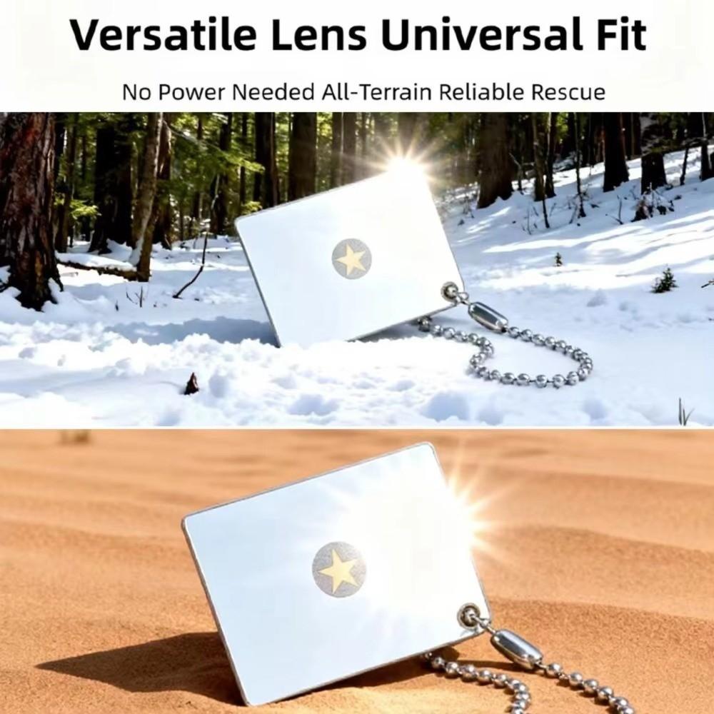 Aiming Sight Emergency Signaling Device Acrylic Survival Mirror New Daylight Rescue Mirror Hiking