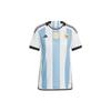 Argentina National Team Jersey Straight Stripe Round Neck Short Sleeve T-Shirt Women Tops White IB3596
