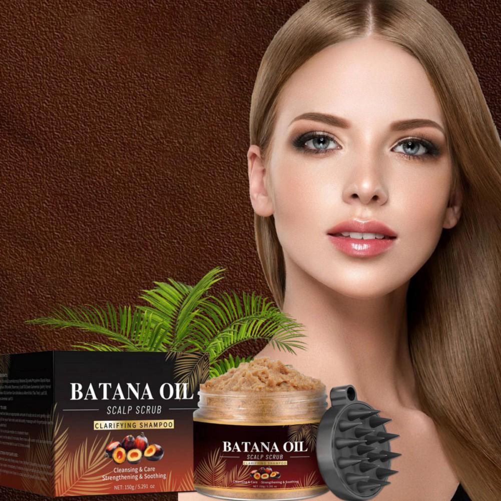 Batana Oil Scalp Scrub Clarifying Shampoo Exfoliating Scalp Scrub Promotes Hair Growth