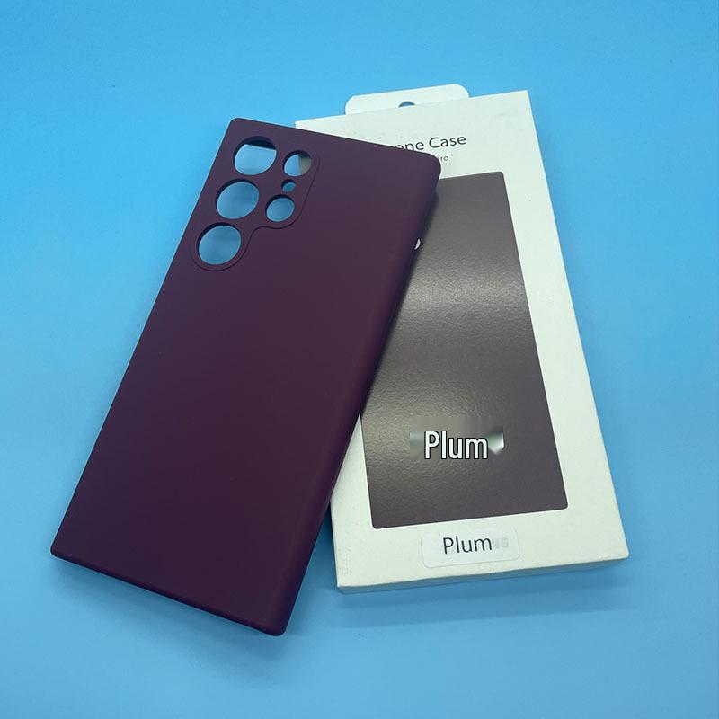 Чехол для телефона Samsung S25Ultra из жидкого силикона с полным покрытием - Защитный чехол S23 с ощущением кожи