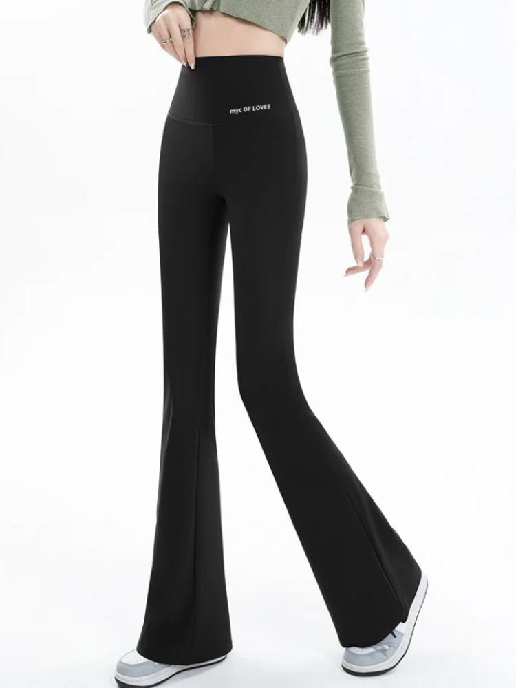 Женские расклешенные леггинсы с высокой талией, широкие штаны для йоги, бесшовные леггинсы для фитнеса, тренировок, спортивных брюк для спортзала, повседневная одежда для похудения