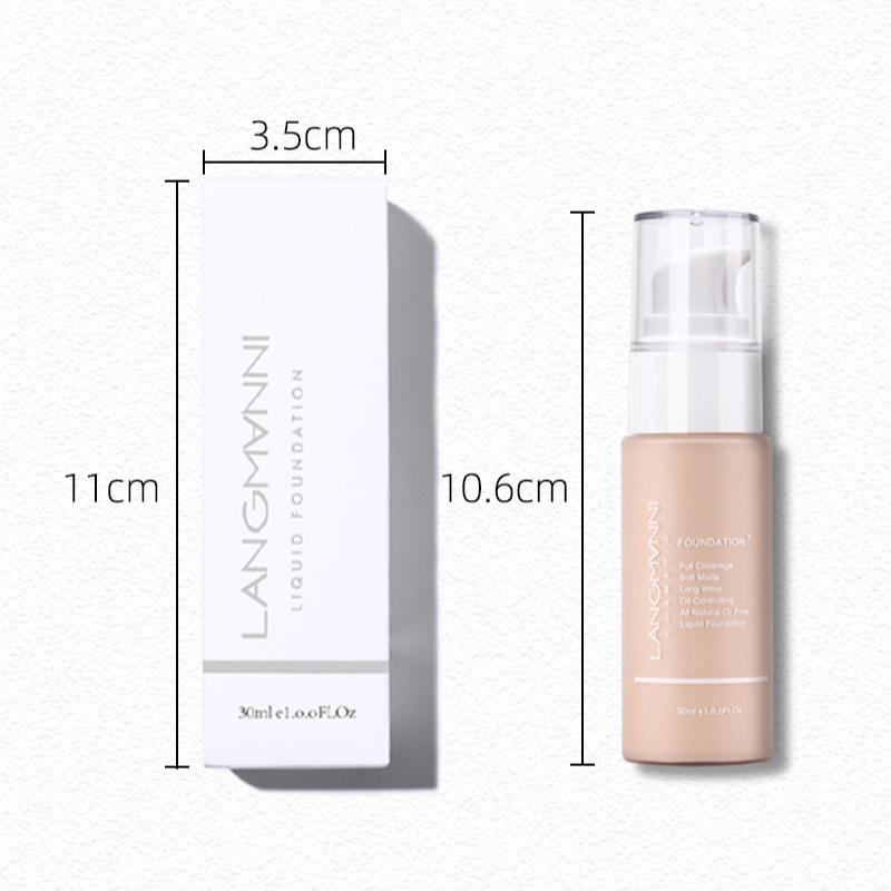 Matte Liquid Foundation Oil Control Concealer Beauty Waterproof Long-lasting Moisturizing Foundation