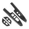 4 Pcs Door Window Control Panel Cover Carbon Fiber Style Window Lifter Decor Replacement for Kia