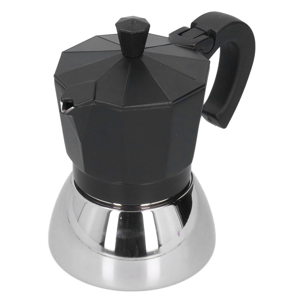 180 мл 4 чашки алюминиевый кофейник итальянская восьмиугольная бытовая кофеварка мока горшок черный