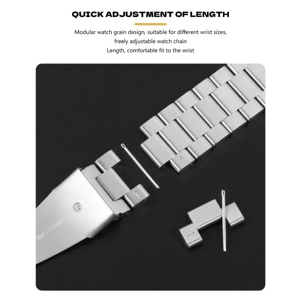 Ремешок из нержавеющей стали с быстрой фиксацией без зазоров для Samsung Galaxy 7FE 7 6 5 4 44 40 мм, браслет для Galaxy Watch 6Classic 43 47 мм