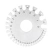 Stainless Steel 2 Sides Round Wire Thickness Measurer Tester Ruler Gauge Diameter Tool