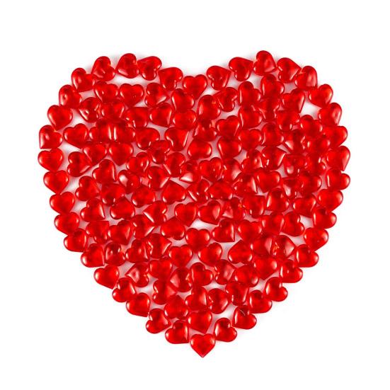250 шт. акриловые искусственные хрустальные полупрозрачные сердца в форме сердца искусственные драгоценные камни наполнитель для вазы