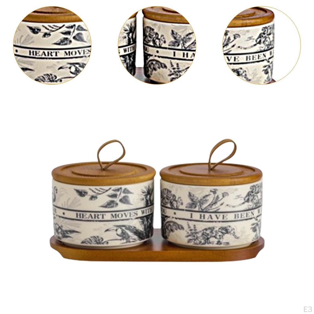 Керамическая банка декоративная канистра и ручка для хранения чая и еды для свободной столешницы