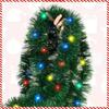 5M/16FT Led Christmas Tree Garland Hanging Glow Strip Christmas Ribbon with LED Lights Colorful Hanging Tinsel Garlands Outdoor
