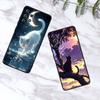 Мультяшный Милый Кот Для Samsung A73 A72 A71 A55 A54 A53 A52 A51 A13 A22 A16 A15 A12 A14 A26 A07 5G Черный Чехол для Телефона