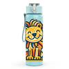 1PC Cartoon Lion Portrait 750ml Color Plastic Sports Water Bottle Leakproof Flip Straw Lid Suitable for Sports Office Home Use