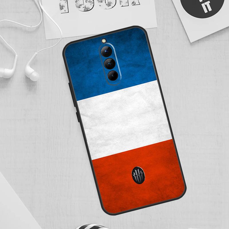 France National Flag Case For ZTE Nubia Red Magic 11 10 9 8 8S 9S 10S Pro Plus 6 7 6S 7S For RedMagic 10 Air Cover