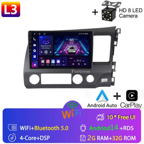 Android Car Radio Multimedia для Honda Civic RHD 2005 - 2012 Мультимедийный проигрыватель 2 Din Правый руль Навигация GPS Carplay DVD