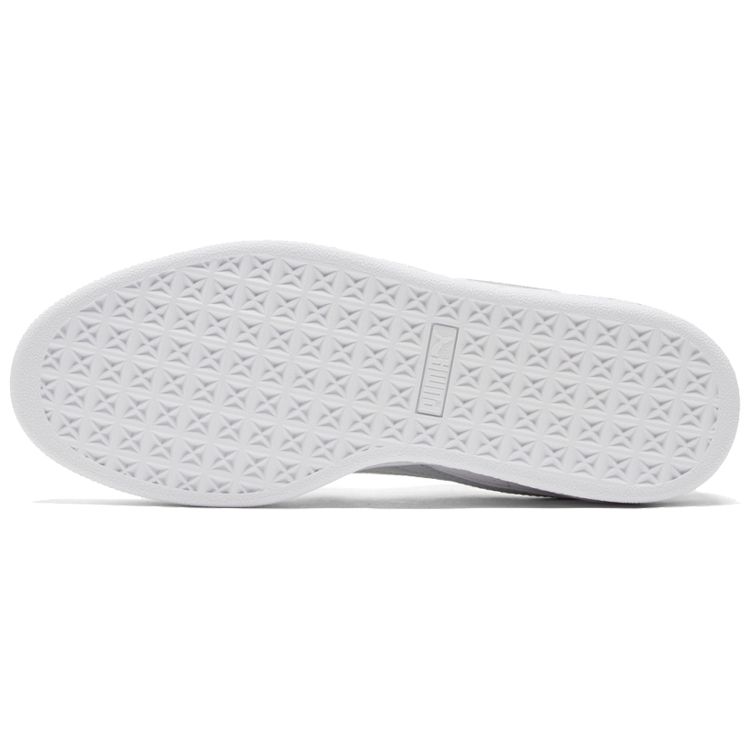Puma Кроссовки Basket Classic 21 Унисекс Бело-серые Низкие Минималистичные 374923-12