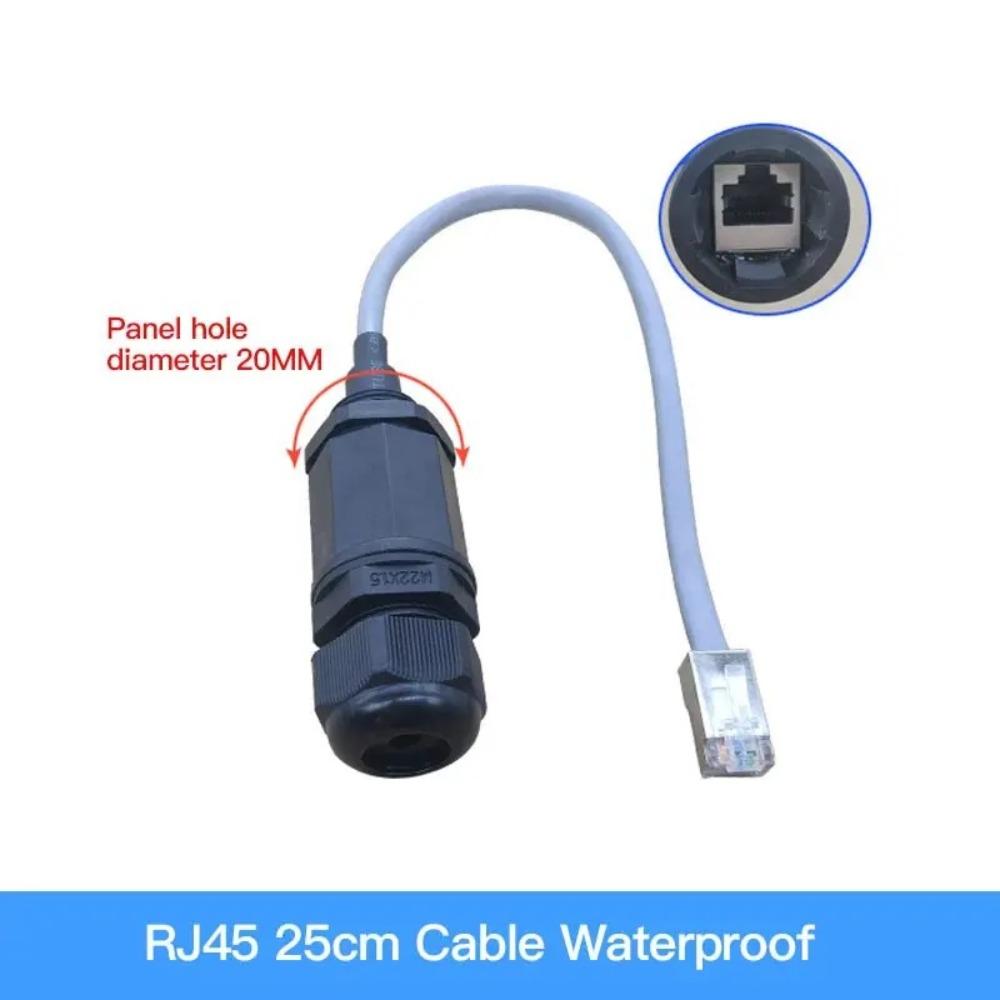Waterproof RJ45 Connector M20 Universal Panel Mount Adapter Male To Female Ethernet LAN Cable Outdoor Network Equipment