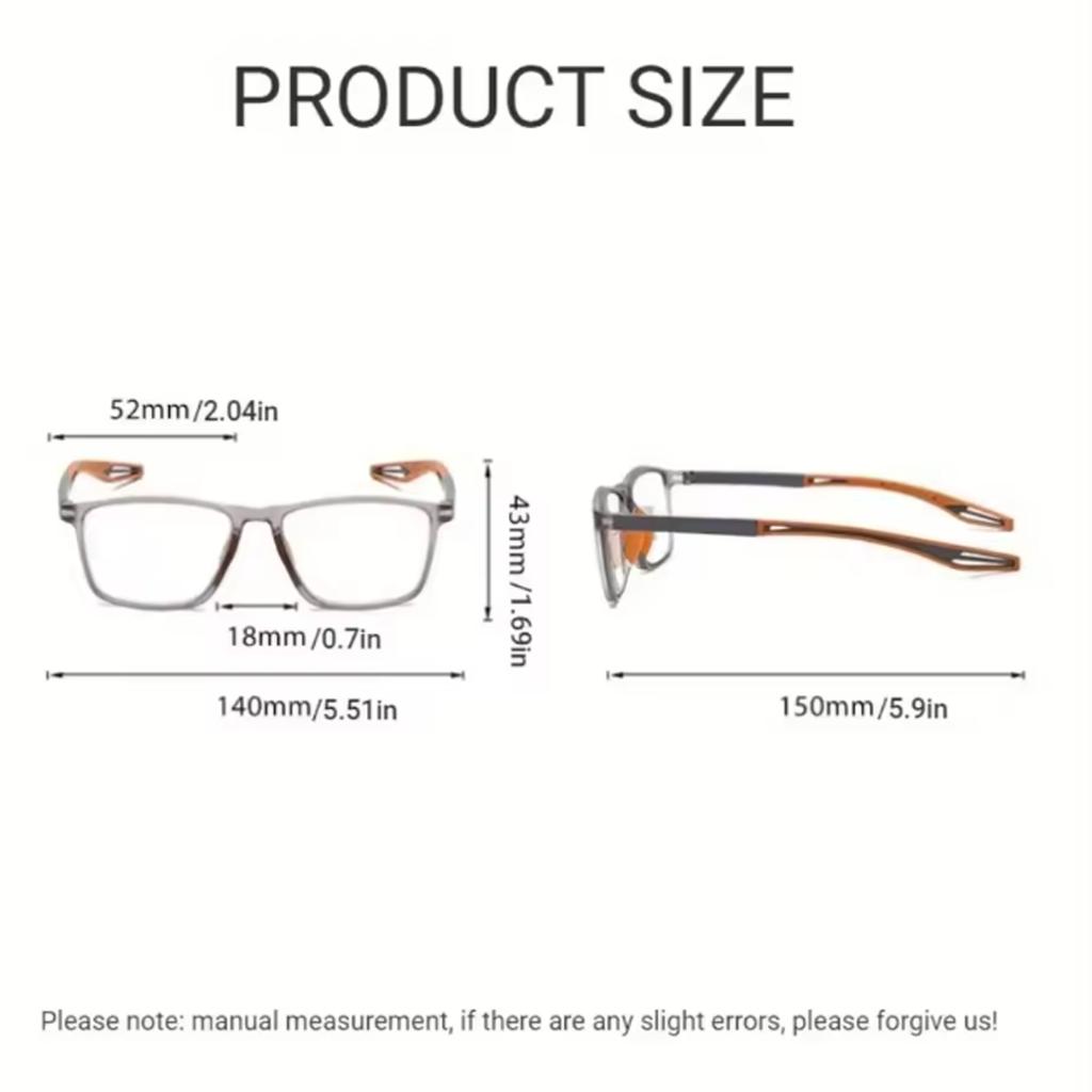 Очки для чтения мужские женские с защитой от синего света спортивные диоптрии от +1.0 до +3.0