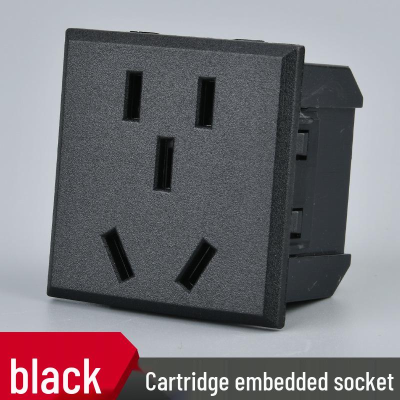 Модуль розетки переменного тока двойного типа 10А с защитной крышкой - Новый национальный стандарт