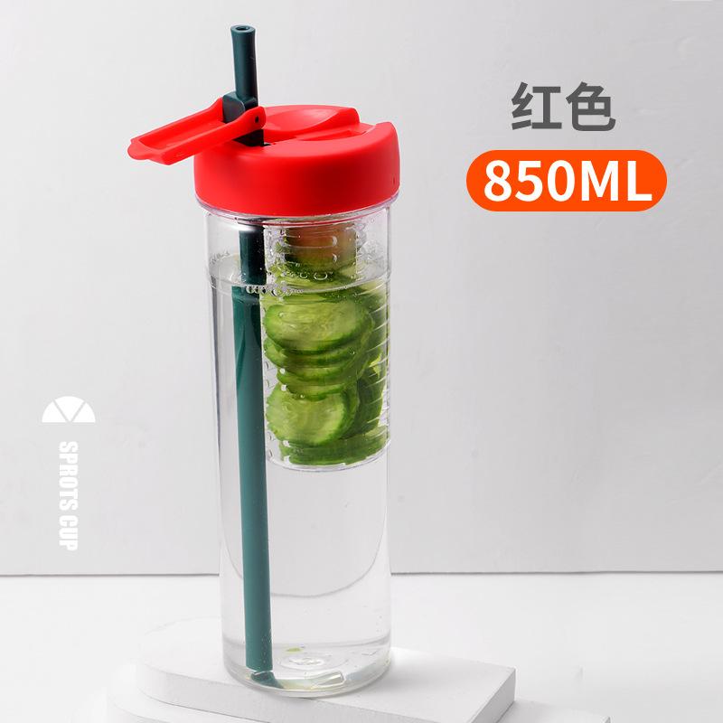 Бутылка для воды летний чай разделение пластиковый стакан большой емкости пластиковый чайник стакан с трубочкой ремешок веревка для переноски портативный прозрачный стакан для воды