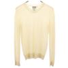 Made In Italy Cashmere Blend Long Sleeve V Neck Sweater Knit Men's Used