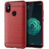 Matte Case for Xiaomi A2 Mi A2 Mia2 Shockproof Carbon Fiber Soft Back Cover For Xaomi Mi 6x Mi6x Anti-knock Silicone Case