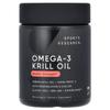 Omega-3 Krill Oil, Double Strength, 2,000 Mg, 60 Softgels (1,000 Mg Per Softgel)