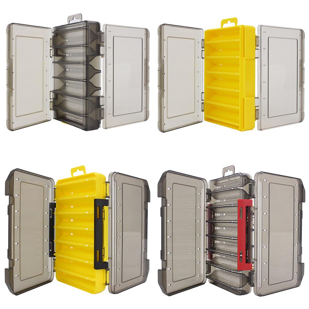 12/14 Compartments Fishing Tackle Box Double Sided