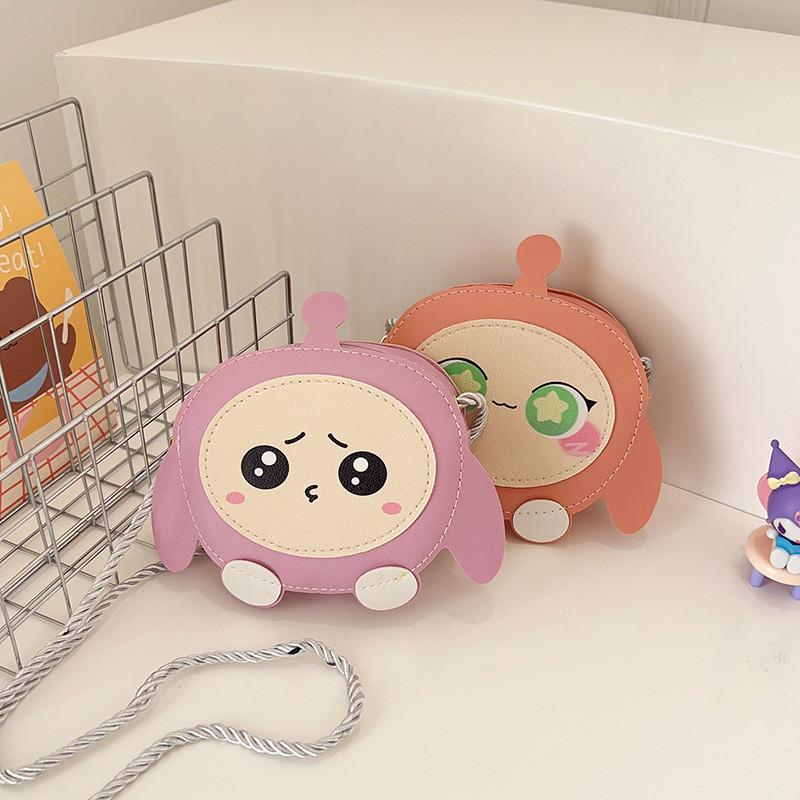 Adorable Cartoon Childrens Small Bag For Girls Fashionable Lightweight Pu Shoulder Purse