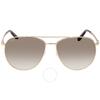 Ferragamo Grey Gradient Pilot Sunglasses Sf157s 717 60