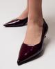Туфли на маленьком каблуке Lottini 113020 36 бордовые лаковая кожа