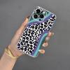 Чехол для iPhone 15 с леопардовым принтом и полной защитой линз
