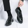 Мужские туфли-броги Дизайнерская кожа Bullock Fashion Свадебная итальянская обувь для офиса и вечеринки Брендовая обувь класса люкс Мужские лоферы Мужская обувь
