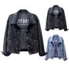 Women's Denim Top Short Coat Embroidered Jacket Top Winter Coat Daily Casual Shopping Coat