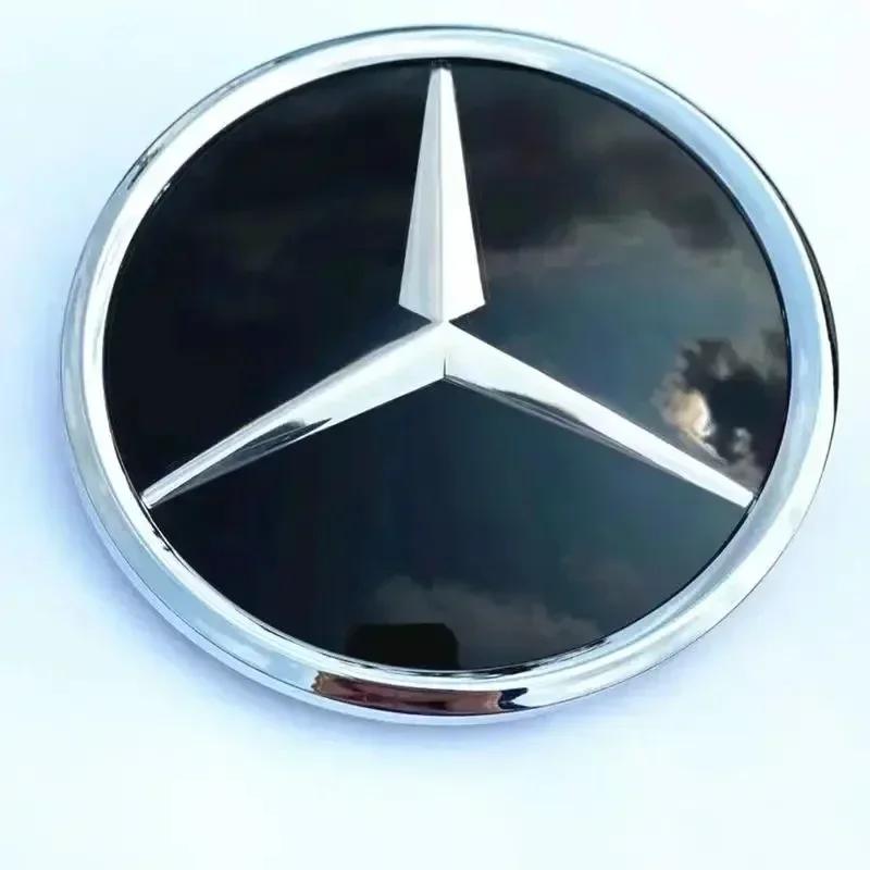 GLC GLB For Mercedes-Benz W164 ML-class Before 2013 185mm 3D ABS logo The front grille star logo badge mirror bottom