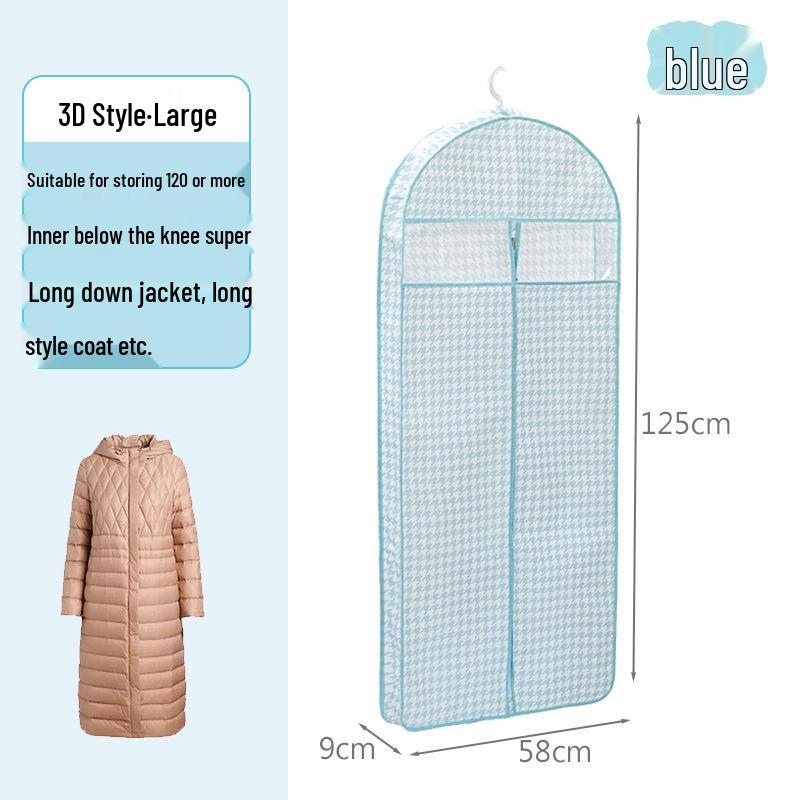 Подвесной прозрачный чехол для одежды от пыли для пиджаков и костюмов